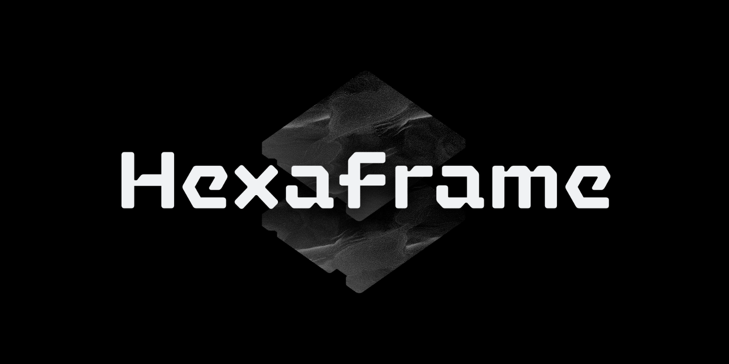 Example font Hexaframe CF #1